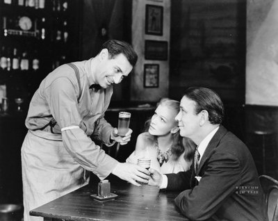 Gene Kelly, Julie Haydon and Eddie Dowling in a scene from the American Theatre Guild stage production of Time of Your Life, 1939-40 by American Photographer
