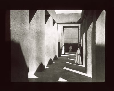 Gizeh - Granite temple near the Pyramid of Khephren by American Photographer