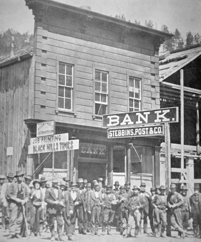 Gold Miners at Deadwood City, South Dakota by American Photographer