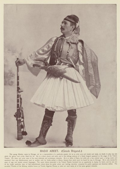 Hadji Abeet, Greek Brigand by American Photographer