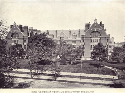Home for Indigent Widows and Single Women, Philadelphia by American Photographer