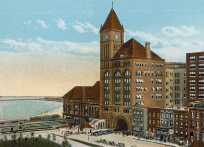 Illinois Central Depot by American Photographer