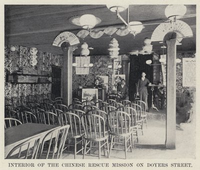 Interior of the Chinese Rescue Mission on Doyers Street by American Photographer
