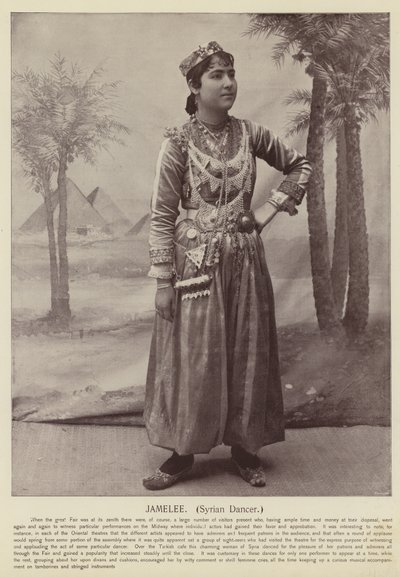 Jamelee, Syrian Dancer by American Photographer