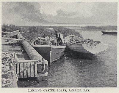 Landing Oyster Boats, Jamaica Bay by American Photographer