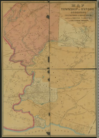 Map of the Township of Oxford, Boroughs of Frankford & Bridesburg with Parts of Bristol, N. Liberties and Cheltenham Townships, 1849 by American Photographer