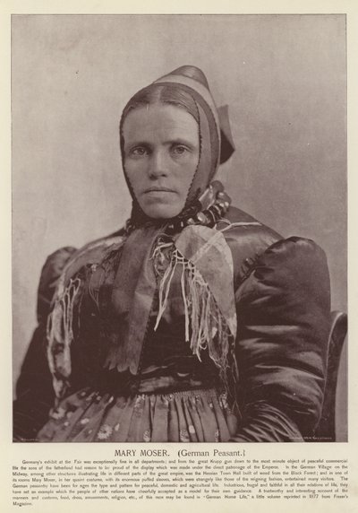 Mary Moser, German Peasant by American Photographer