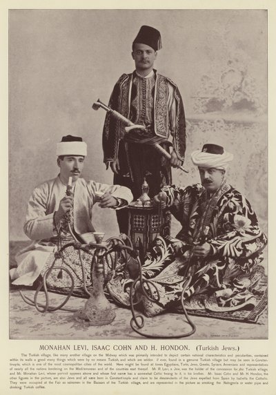 Monahan Levi, Isaac Cohn and H Hondon, Turkish Jews by American Photographer