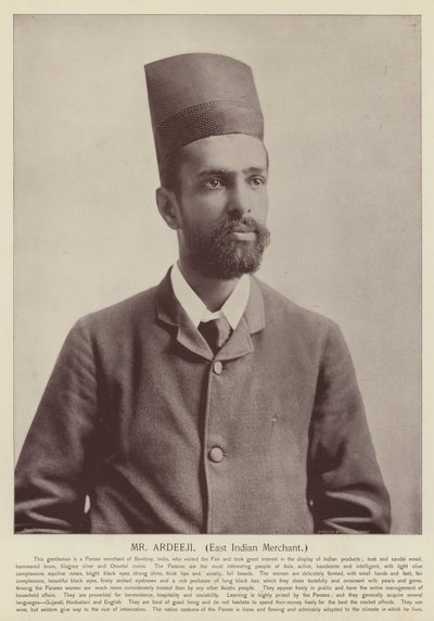 Mr Ardeeji, East Indian Merchant by American Photographer