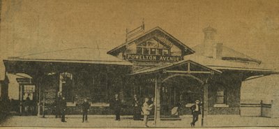 Newspaper Clipping: Powelton Avenue Station, Pennsylvania, USA, 1896 by American Photographer