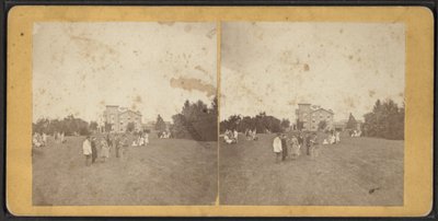North Front and Lawn, Oneida Community, New York State, circa 1870 by American Photographer