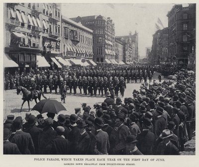 Police Parade, which takes place Each Year on the First Day of June by American Photographer