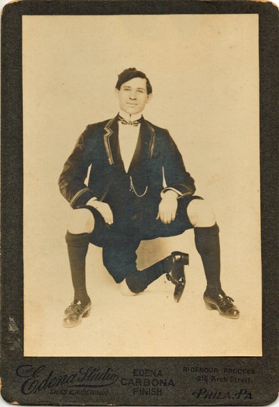 Portrait of Francisco Lentini, The three legged man by American Photographer