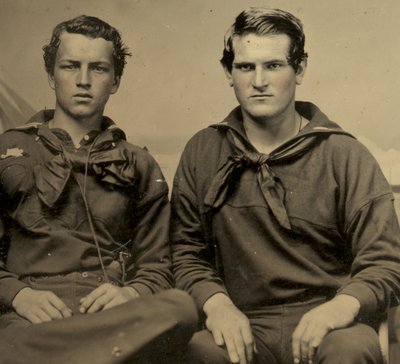 Portrait of Two Sailors in Union Uniform, c.1861 by American Photographer