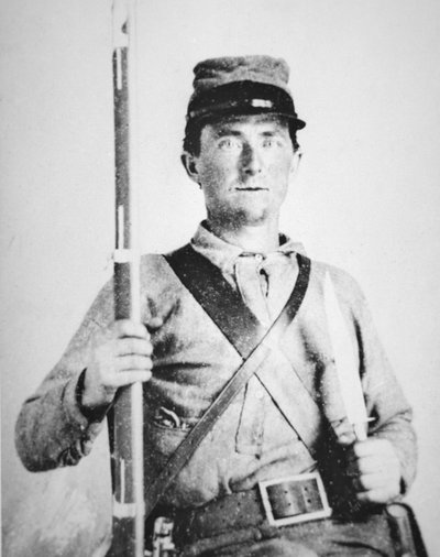 Private John LeRoy Williams, Confederate Army Soldier by American Photographer