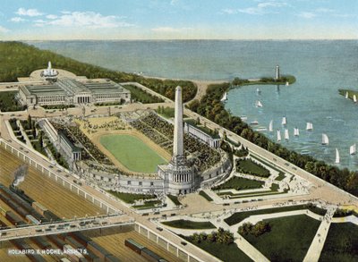 Soldiers Field and Field Museum at the Lake Front by American Photographer