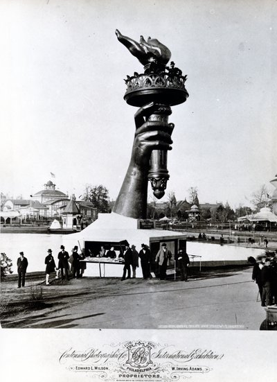 The Hand and Torch of the Statue of Liberty, 1876 by American Photographer