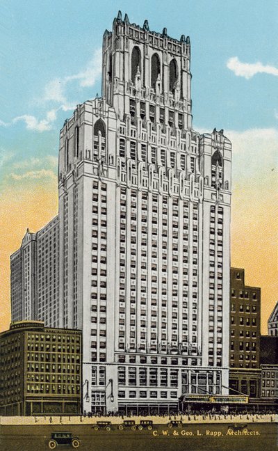 The New United Masonic Temple by American Photographer