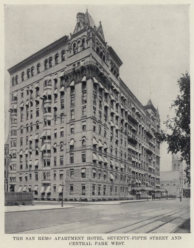 The San Remo Apartment Hotel, Seventy-Fifth Street and Central Park West by American Photographer