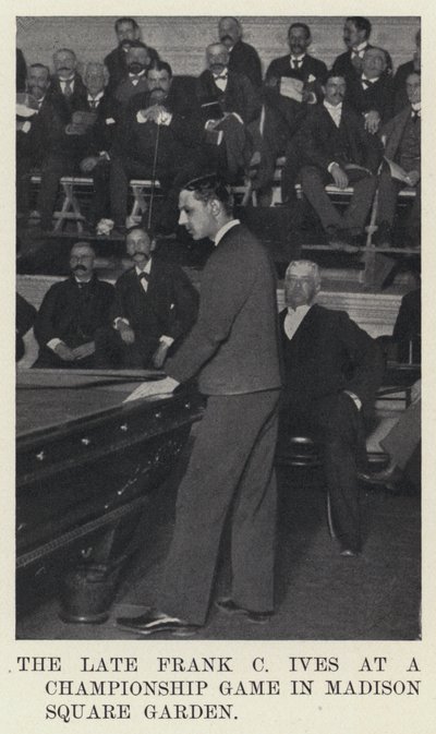 The late Frank C Ives at a Championship Game in Madison Square Garden by American Photographer