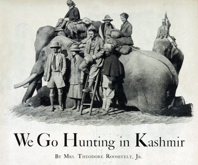 Theodore Roosevelt III and Eleanor Butler Alexander-Roosevelt Hunting in Kashmir, 1925 by American Photographer