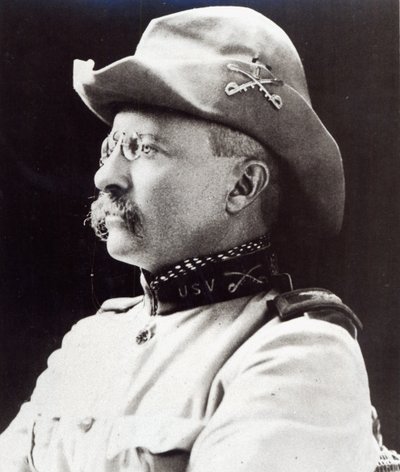 Theodore Roosevelt as Lieutenant-Colonel of 1st US Volunteer Cavalry in 1898 by American Photographer