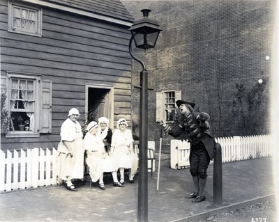 Town Crier on the High Street, 1926 by American Photographer