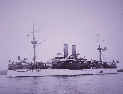 USS Maine, Later Sunk in Havana Harbor by American Photographer