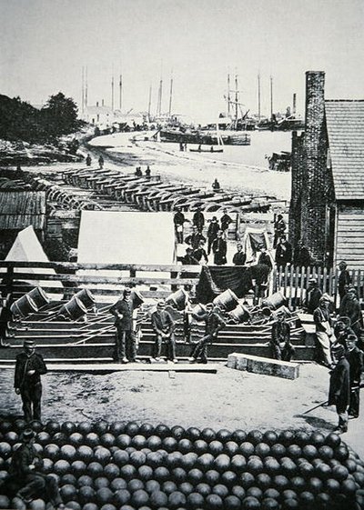 Union Army munitions depot at City Point, Virginia by American Photographer