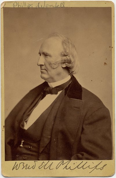 Wendell Phillips (1811-84), American abolitionist and advocate for Native Americans by American Photographer