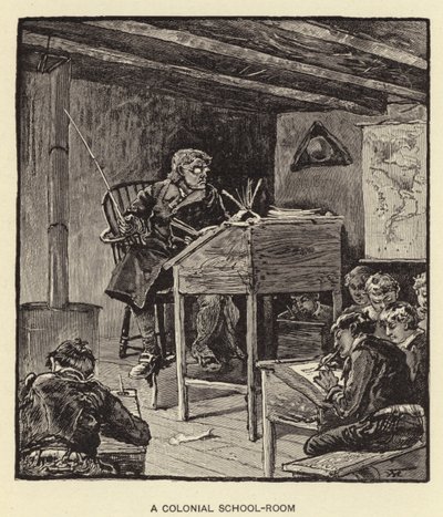 A Colonial School-Room by American School