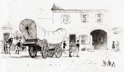A Conestoga Wagon in the Bull
