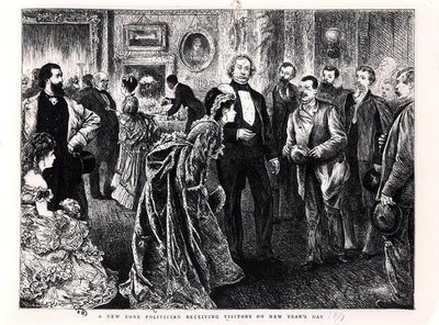 A New York Politician Receiving Visitors on New Year