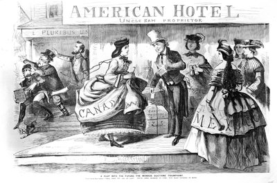 A Peep into the Future - the Monroe Doctrine Triumphant by American School