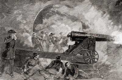 A Casemate During the Bombardment at the Battle of Fort Sumter, April 12 by American School