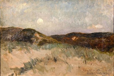 A landscape at dusk, c.1870 by American School