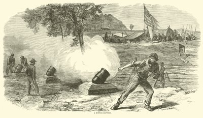 A Mortar Battery, June 1864 by American School