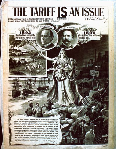 A political poster advocating McKinley