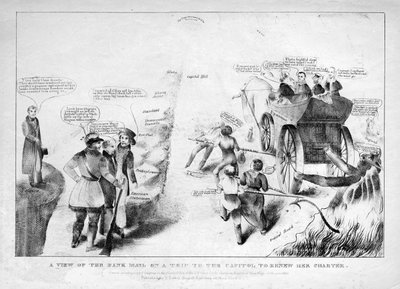 A View of the Bank Mail on a Trip to the Capitol to Renew Her Charter by American School