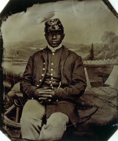 Abraham F. Brown, of the 54th Massachusetts Infantry, c.1863 by American School