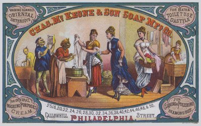 Advertisement for Charles McKeone & Son Soap Manufacturing Company, Philadelphia, Pennsylvania, USA by American School