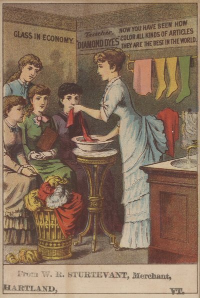 Advertisement for Diamond Dyes by American School