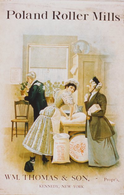 Advertisement for Poland Roller Mills, W.M. Thomas & Sons, New York by American School