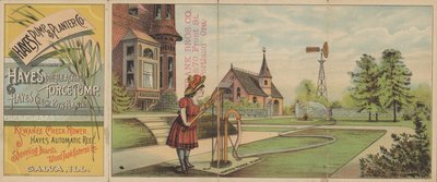 Advertisement for the Hayes Pump and Planter Company by American School