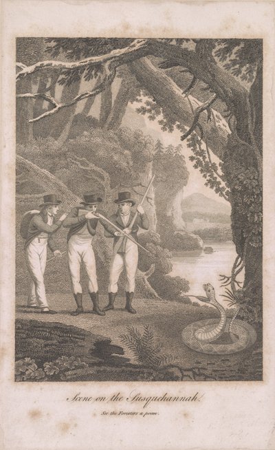 Alexander Wilson and Companions on the Susquehanna, 1809 by American School