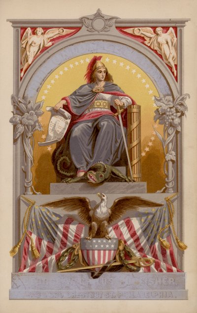 Allegorical Figure Representing the United States of America by American School