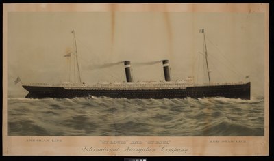 American Line St Louis and St Paul Red Star Line International Navigation Company by American School