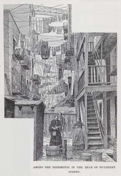 Among the Tenements in the Rear of Mulberry Street by American School