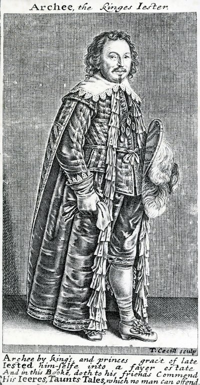 Archee, the Kinges Jester, a Portrait of Archibald Armstrong, by Thomas Cecill, 1639-1640 by American School
