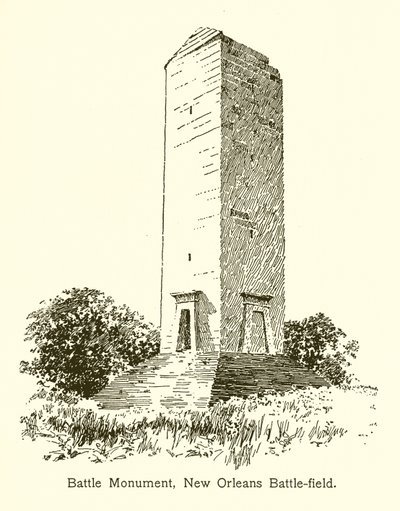 Battle Monument, New Orleans Battlefield by American School